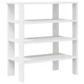 Étagère à chaussures blanc 61x32x70 cm bois d'ingénierie