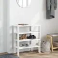 Étagère à chaussures blanc 61x32x70 cm bois d'ingénierie