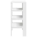 Étagère à chaussures blanc 61x32x70 cm bois d'ingénierie
