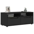 Meuble TV VISNES noir 100x40x38 cm bois d'ingénierie