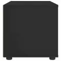 Meuble TV VISNES noir 100x40x38 cm bois d'ingénierie