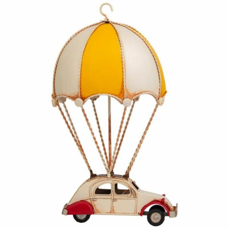 Decoratieve figuren Alexandra House Living Geel Bol Auto Parachute 17