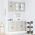 Ensemble d'armoires de cuisine 4 pcs Kalmar bois d'ingénierie