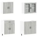 Ensemble d'armoires de cuisine 4 pcs Kalmar bois d'ingénierie