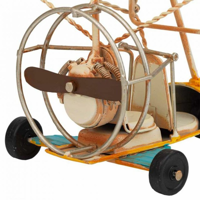 Figura Decorativa Alexandra House Living Amarillo Planeador 21 x 25 x