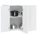 Armoire murale d'angle de cuisine Kalmar blanc bois ingénierie