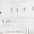 Armoire murale d'angle de cuisine Kalmar blanc bois ingénierie