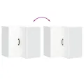 Armoire murale d'angle de cuisine Kalmar blanc bois ingénierie