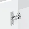 Armoire murale d'angle de cuisine Kalmar blanc bois ingénierie
