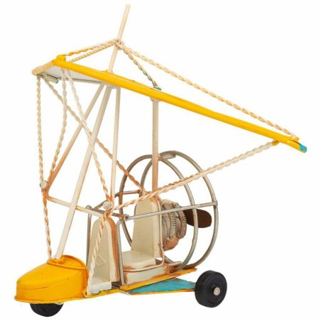 Figura Decorativa Alexandra House Living Amarillo Planeador 21 x 25 x