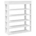 Étagère à chaussures blanc 80x30x98 cm bois d'ingénierie