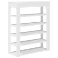 Étagère à chaussures blanc 80x30x98 cm bois d'ingénierie