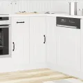 Armoire d'angle de cuisine Kalmar blanc bois d'ingénierie