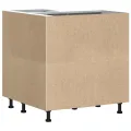 Armoire d'angle de cuisine Kalmar blanc bois d'ingénierie