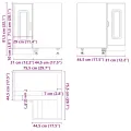 Armoire d'angle de cuisine Kalmar blanc bois d'ingénierie