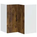 Armoire murale d'angle de cuisine Kalmar chêne fumé
