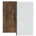 Armoire murale d'angle de cuisine Kalmar chêne fumé