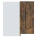 Armoire murale d'angle de cuisine Kalmar chêne fumé