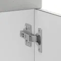 Armoire de cuisine Kalmar gris béton bois d'ingénierie