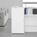 Armoire de rangement blanc 50x45x103,5 cm bois d'ingénierie