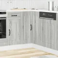 Armoire d'angle de cuisine Kalmar sonoma gris bois d'ingénierie