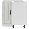 Armoire d'angle de cuisine Kalmar sonoma gris bois d'ingénierie