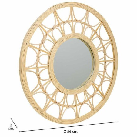 Miroir mural Alexandra House Living Naturel 56 x 2 x 56 cm Cercle