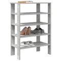 Étagère à chaussures gris béton 61x32x87,5 cm bois d'ingénierie