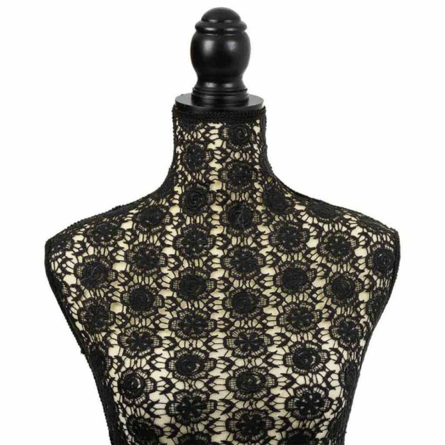 Manichino Alexandra House Living Nero Legno Stoffa Polietilene Pino Le