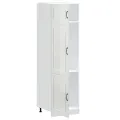 Armoire de cuisine Kalmar blanc brillant bois d'ingénierie