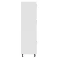 Armoire de cuisine Kalmar blanc brillant bois d'ingénierie
