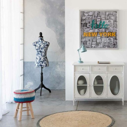 Etalagepop Alexandra House Living Blauw Polyester Hout Polyethyleen Pi 2