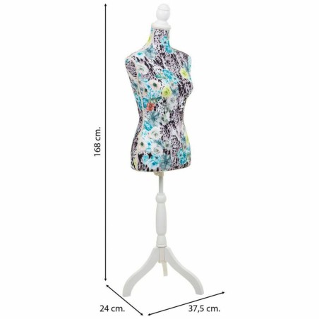 Mannequin Alexandra House Living Bleu Polyester Bois Polyéthylène Pi