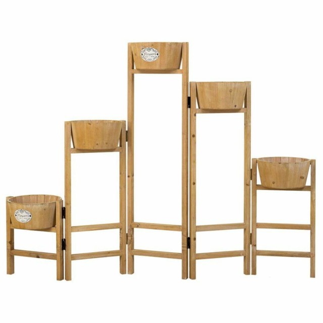 Sous-pot Alexandra House Living Marron Bois de paulownia 20 x 90 x 124