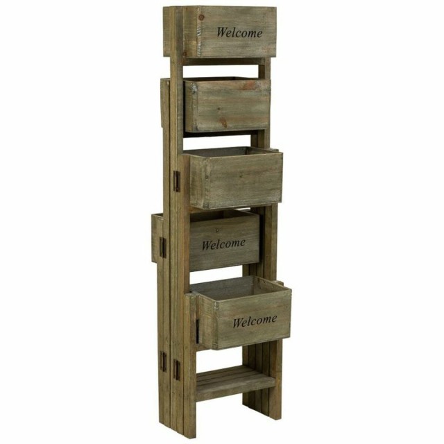 Supporto per Vaso Alexandra House Living Marrone Legno di paulownia 15