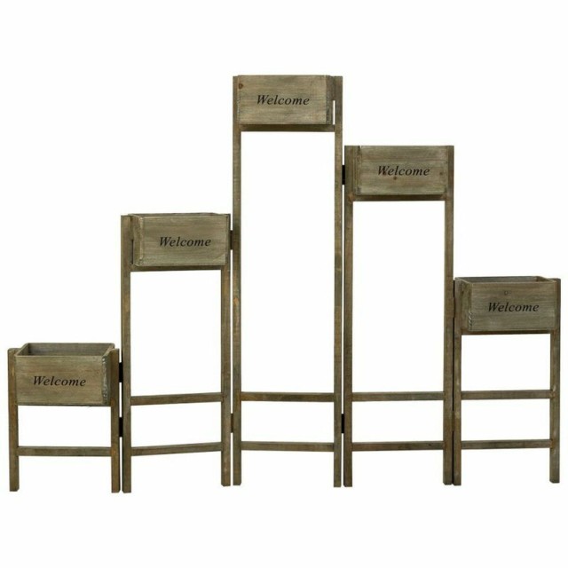 Supporto per Vaso Alexandra House Living Marrone Legno di paulownia 15