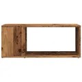Meuble TV vieux bois 80x24x32cm bois d'ingénierie