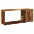 Meuble TV vieux bois 80x24x32cm bois d'ingénierie