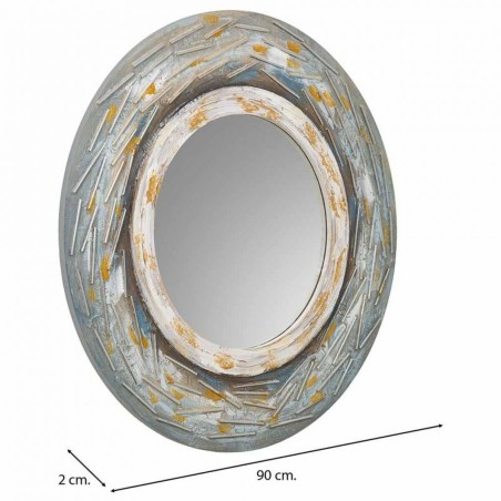 Wall mirror Alexandra House Living 90 x 2 x 90 cm Circle