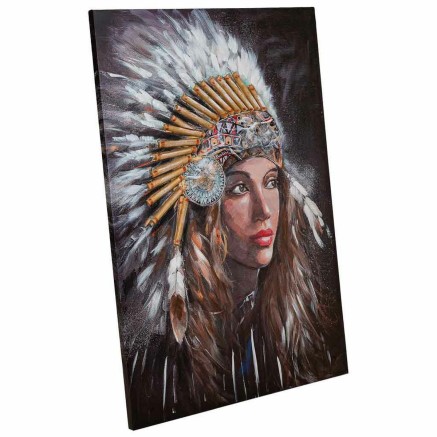 Cuadro Alexandra House Living Life Lienzo Madera de abeto 120 x 2 x 80