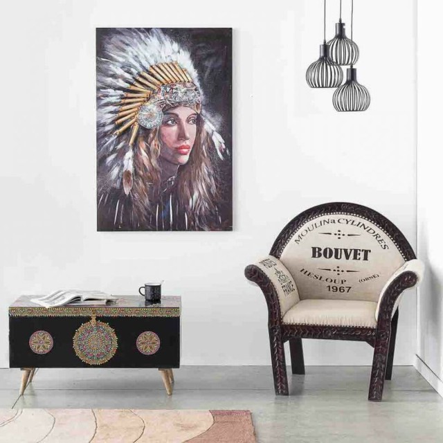 Painting Alexandra House Living Life Canvas Fir wood 120 x 2 x 80 cm