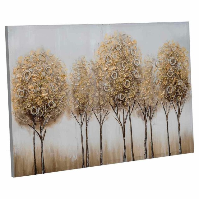 Schilderij Alexandra House Living Nature Canvas Sparrenhout 90 x 3 x 6