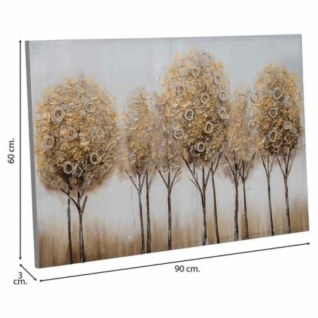 Quadro Alexandra House Living Nature Tela Legno di abete 90 x 3 x 60 c