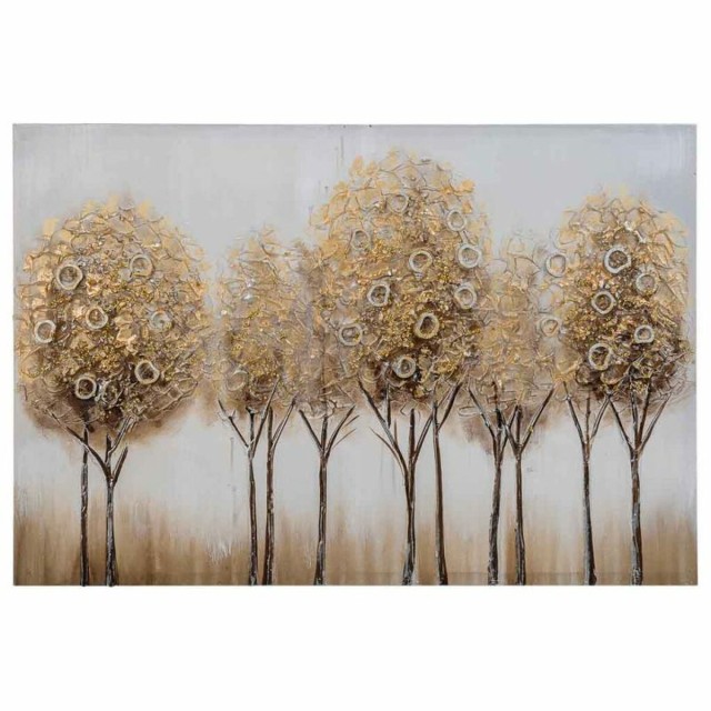 Schilderij Alexandra House Living Nature Canvas Sparrenhout 90 x 3 x 6