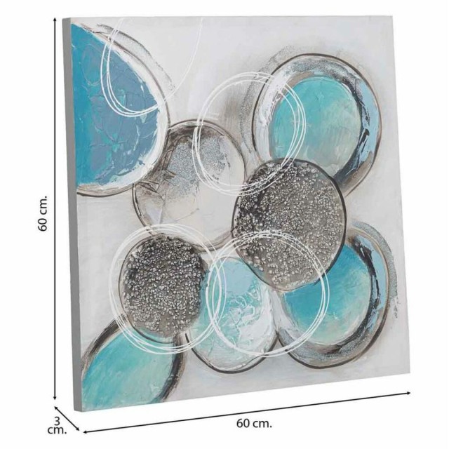 Schilderij Alexandra House Living Canvas Sparrenhout 60 x 3 x 60 cm