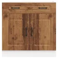 Armoire de cuisine Kalmar vieux bois bois d'ingénierie