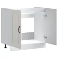 Meuble bas pour évier Kalmar blanc brillant 80x46x81,5 cm