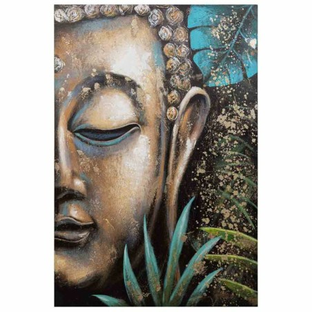 Cuadro Alexandra House Living Asia Lienzo Madera de abeto 120 x 3 x 80