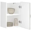 Armoire murale de cuisine Kalmar gris béton bois d'ingénierie