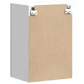 Armoire murale de cuisine Kalmar gris béton bois d'ingénierie